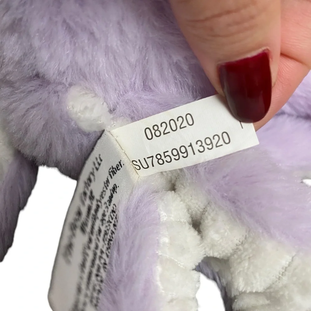 2001 Bear Factory Lilac Purple Octopus Plush Stuffed Animal
